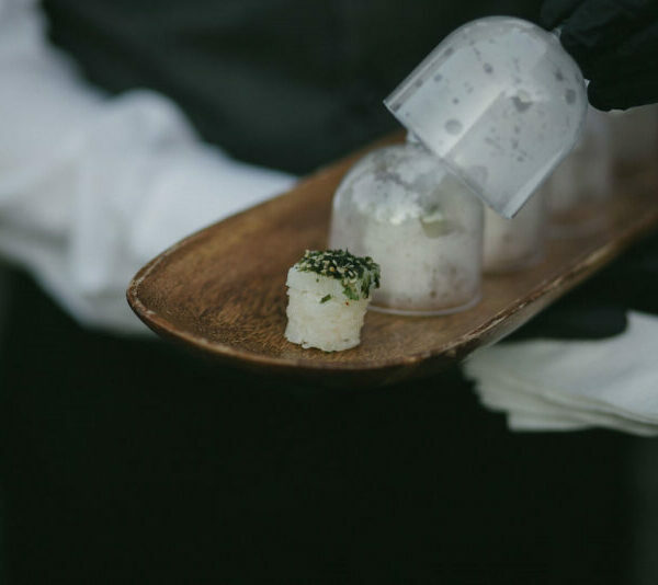 Individual covered hors d'oeuvre